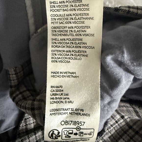 Free People Turning Point Barrel Plaid Trouser Pants Baggy Fit - Picture 12 of 12